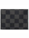 Damier Graphite Envelope Business Card Wallet Black - LOUIS VUITTON - BALAAN 6