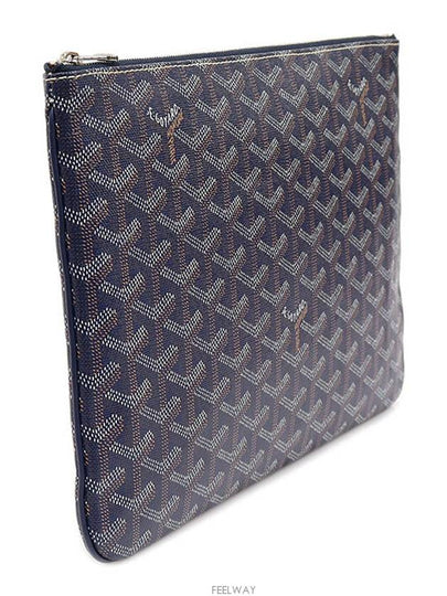 APMSENAT2 MM Blue Marine Goyadin Canvas Senna Clutch - GOYARD - BALAAN 2