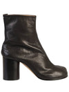 Tabi Ankle Leather Middle Boots Black - MAISON MARGIELA - BALAAN 1