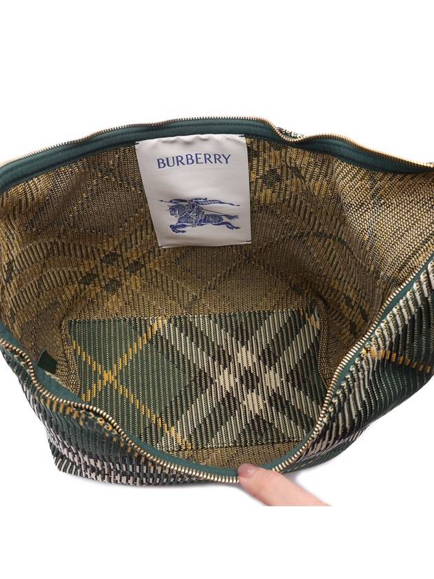 Peg Medium Duffel Bag Green - BURBERRY - BALAAN 7