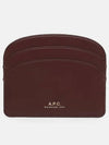 Demi Lune Card Wallet Burgundy - A.P.C. - BALAAN 2