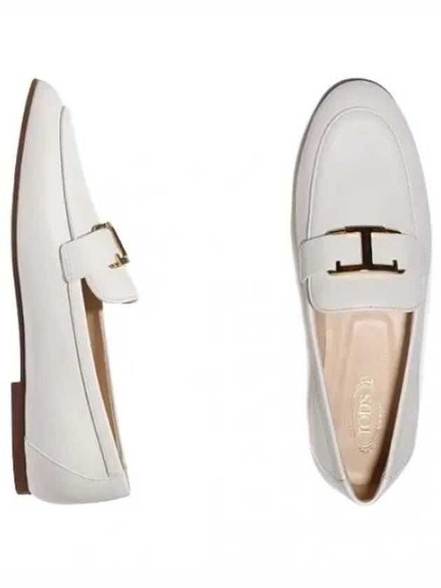 T Timeless Leather Loafers White - TOD'S - BALAAN 2