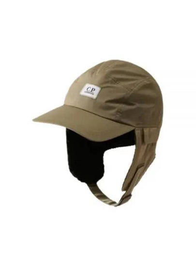 Chrome R Logo Patch Earflap Ball Cap Beige - CP COMPANY - BALAAN 2