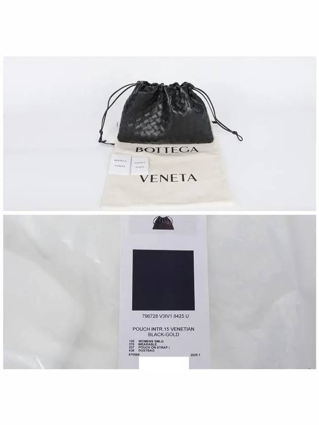 Intrecciato Medium Calfskin Bucket Bag Black - BOTTEGA VENETA - BALAAN 7