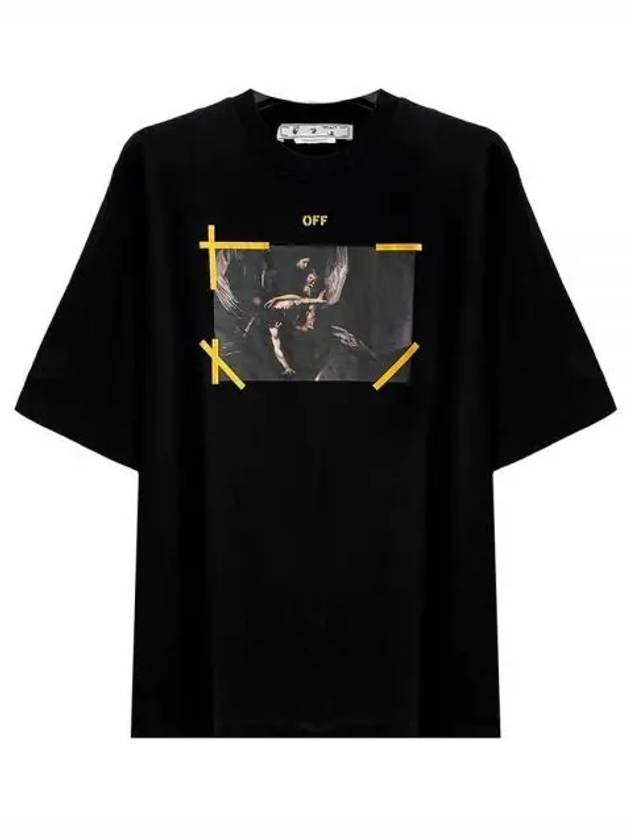 Diag Caravaggio Short Sleeve T-Shirt Black - OFF WHITE - BALAAN 2