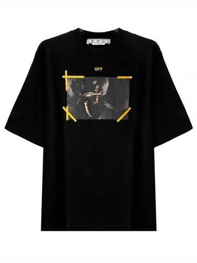 Diag Caravaggio Short Sleeve T-Shirt Black - OFF WHITE - BALAAN 2