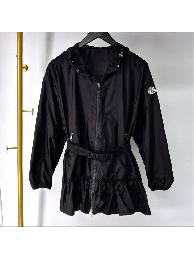 Tbilisi Women s Windbreaker Hooded Jacket Black Size 2 - MONCLER - BALAAN 1