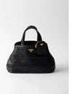 Teach Embellished Medium Leather Tote Bag Black - PRADA - BALAAN 2