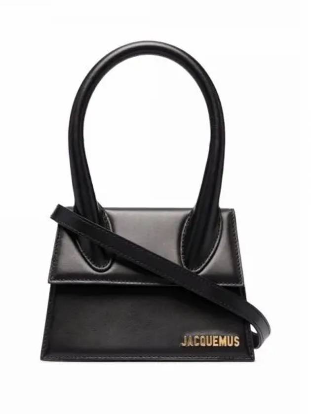 Le Chiquito Moyen Medium Leather Tote Bag Black - JACQUEMUS - BALAAN 2