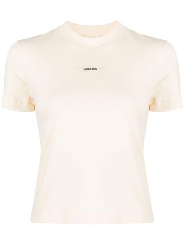 Le Gros Grain Short Sleeve T-Shirt Light Beige - JACQUEMUS - BALAAN 6