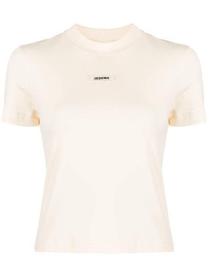 Le Gros Grain Short Sleeve T-Shirt Light Beige - JACQUEMUS - BALAAN 2