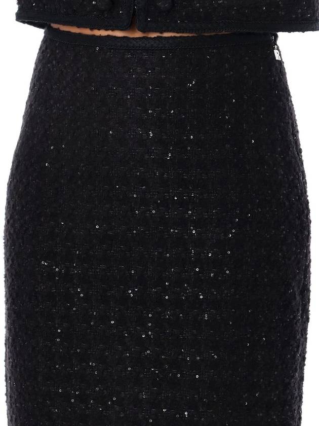 Rotate Birger Christensen Midi Tweed Skirt - ROTATE - BALAAN 3