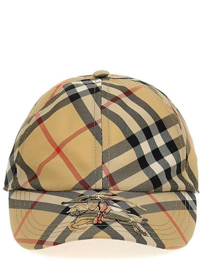 Log Check Ball Cap Beige - BURBERRY - BALAAN 2