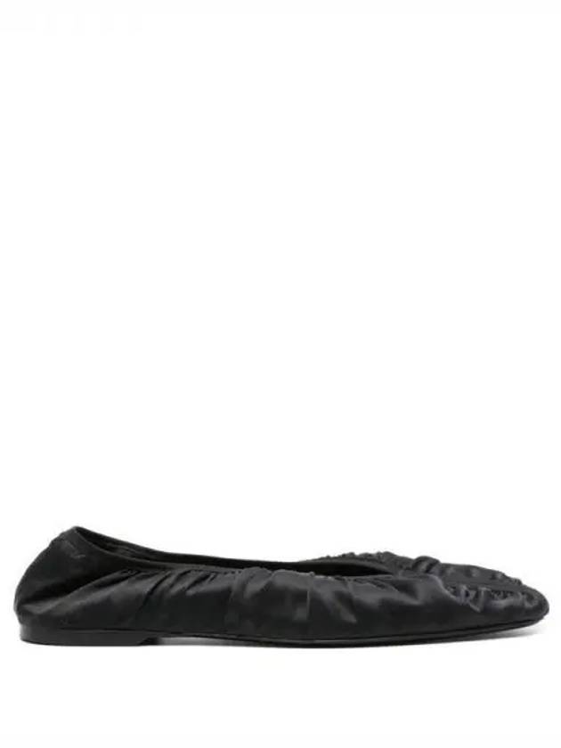 Toteme black satin flat shoes 271329 - TOTEME - BALAAN 1