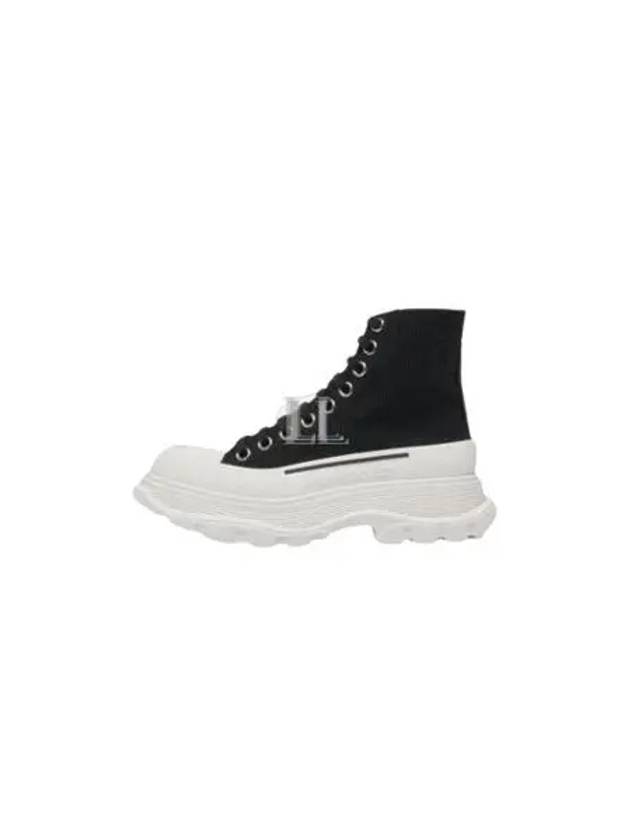 Tread Slick High Top Sneakers White Black - ALEXANDER MCQUEEN - BALAAN 2