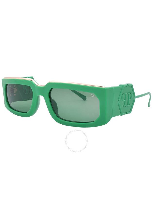 Philipp Plein Green Rectangular Ladies Sunglasses SPP119M 0859 58 - PHILIPP PLEIN - BALAAN 3