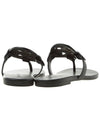 Miller Soft Leather Flip Flops Perfect Black - TORY BURCH - BALAAN 5