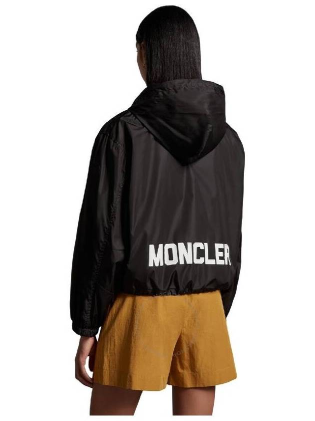 Vernois Logo Hooded Jacket Black - MONCLER - BALAAN 3