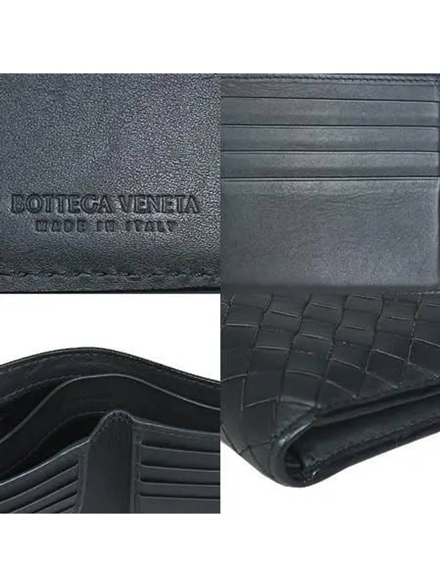 113993 Intrecciato Gray Leather Men s Ring Wallet - BOTTEGA VENETA - BALAAN 5