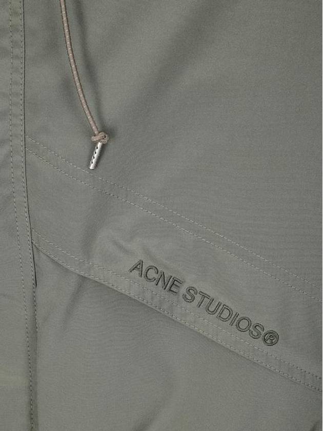 Polyester Windbreaker Olive Green - ACNE STUDIOS - BALAAN 4