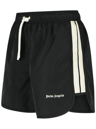 Palm Angels Black Polyester Swimsuit - PALM ANGELS - BALAAN 2