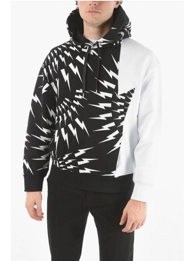 Thunder Hoodie White Black - NEIL BARRETT - BALAAN 3