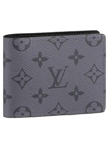 Monogram Eclipse Reverse Slender Half Wallet Grey - LOUIS VUITTON - BALAAN 1