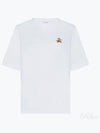 Speedy Fox Patch Comfort Short Sleeve T Shirt White - MAISON KITSUNE - BALAAN 2