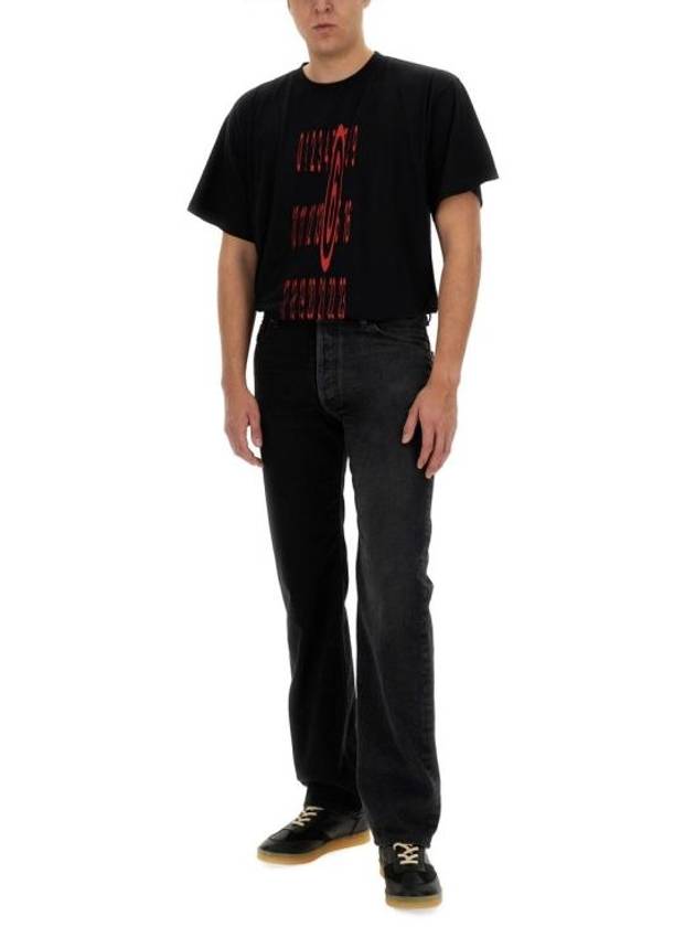 Half And Half 5 Pocket Jeans Black - MAISON MARGIELA - BALAAN 8