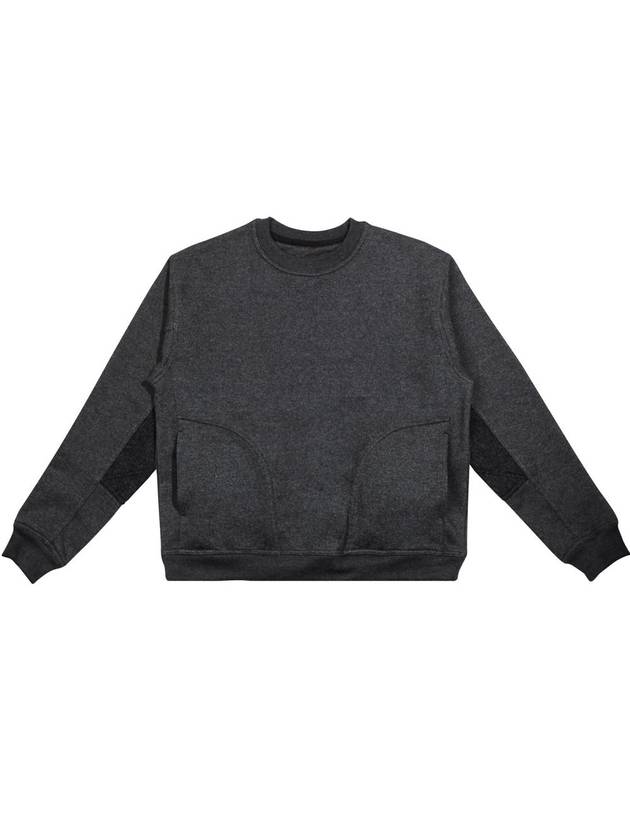 University Circle Wool Patch Sweatshirt Grey - IFELSE - BALAAN 2