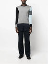 Classic 4 Bar Merino Wool Knit Top Grey - THOM BROWNE - BALAAN 7