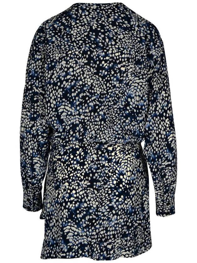 Isabel Marant 'Habla' Dress In Blue Silk Blend - ISABEL MARANT - BALAAN 3