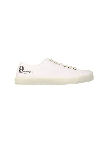 Tabi Canvas Low Top Sneakers White - MAISON MARGIELA - BALAAN 1