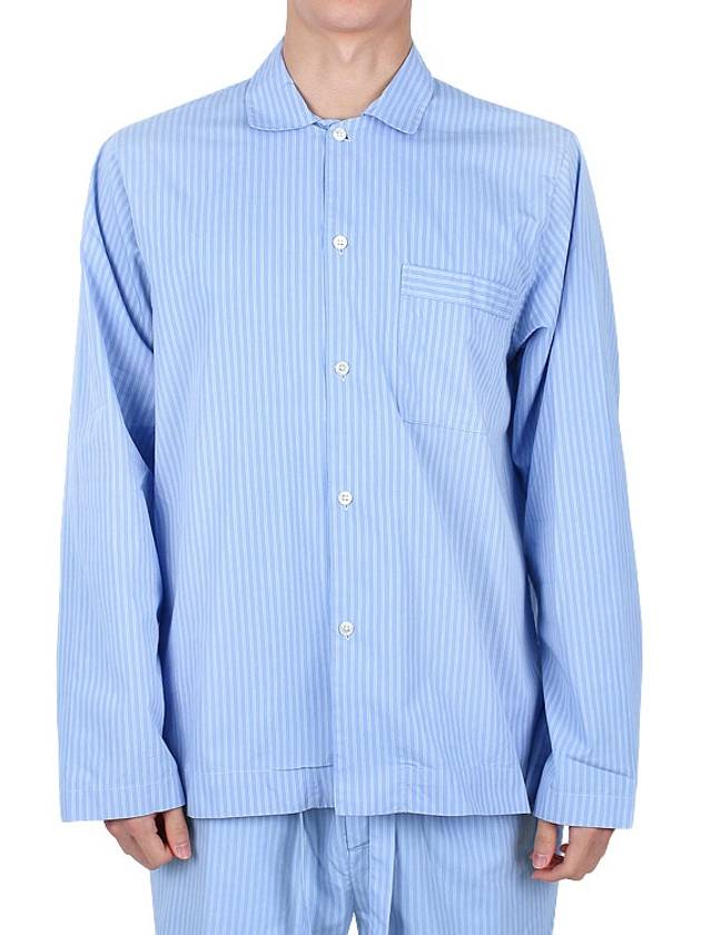 poplin long-sleeved shirt pinstripe - TEKLA - 3