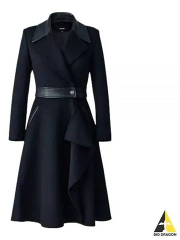 Mackage Rose BLACK Women s Wool Long Coat - MACKAGE - BALAAN 1