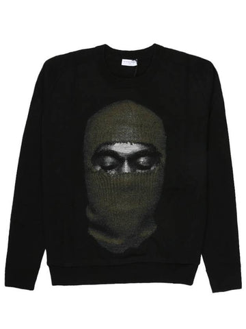 Kanye Mask Knit Top Black - IH NOM UH NIT - BALAAN 1