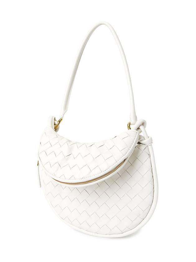 Intrecciato Gemelli Small Shoulder Bag White - BOTTEGA VENETA - BALAAN 3