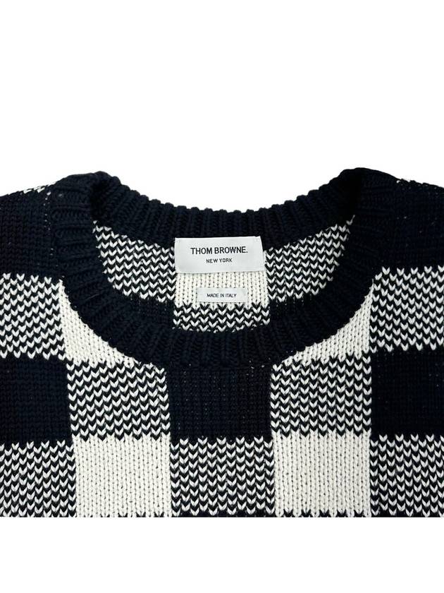 Gingham check knit MKA392A 415 - THOM BROWNE - BALAAN 3