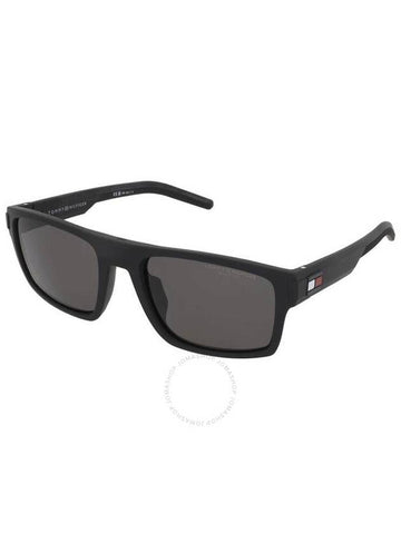 Tommy Hilfiger Polarized Grey Rectangular Men's Sunglasses TH 1977/S 0003/M9 55 - TOMMY HILFIGER - BALAAN 1