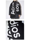 Jacquard Logo Two Tone Wool Muffler Black - ACNE STUDIOS - BALAAN 6