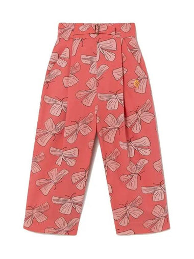 Kids Butterfly Belt Pants Pink F22052 277DG - THE ANIMALS OBSERVATORY - BALAAN 1