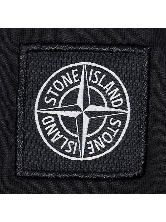 Logo Patch Short Sleeve T-Shirt Black - STONE ISLAND - BALAAN 6