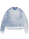 Smashing Bow Logo Label Knit Top Blue - ACNE STUDIOS - BALAAN 2