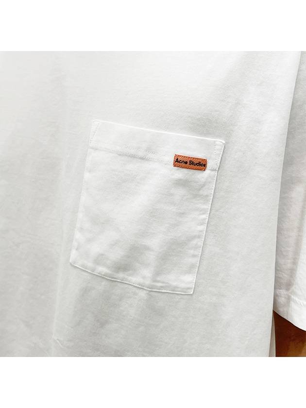 Logo Patch Short Sleeve T-Shirt White - ACNE STUDIOS - BALAAN 6