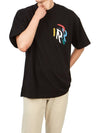 Initial Assembly Short Sleeve T-Shirt Black - REPRESENT - BALAAN 6