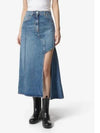 Denim Unbalanced Skirt Blue - ALEXANDER MCQUEEN - BALAAN 2