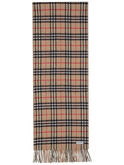 Check Cashmere Scarf Beige - BURBERRY - BALAAN 2