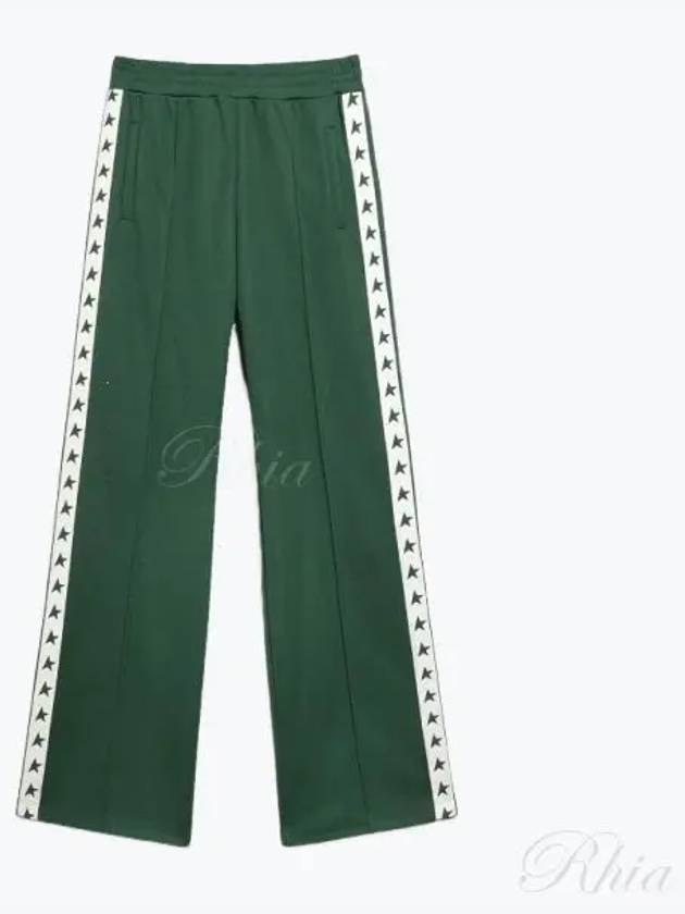 Side Star Logo Track Pants Green - GOLDEN GOOSE - BALAAN 2