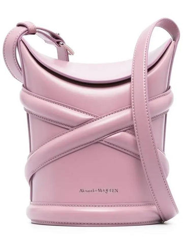 The Curve Small Bucket Bag Pink - ALEXANDER MCQUEEN - BALAAN 1