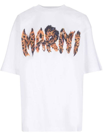 Logo Short Sleeve T-Shirt White - MARNI - BALAAN 1